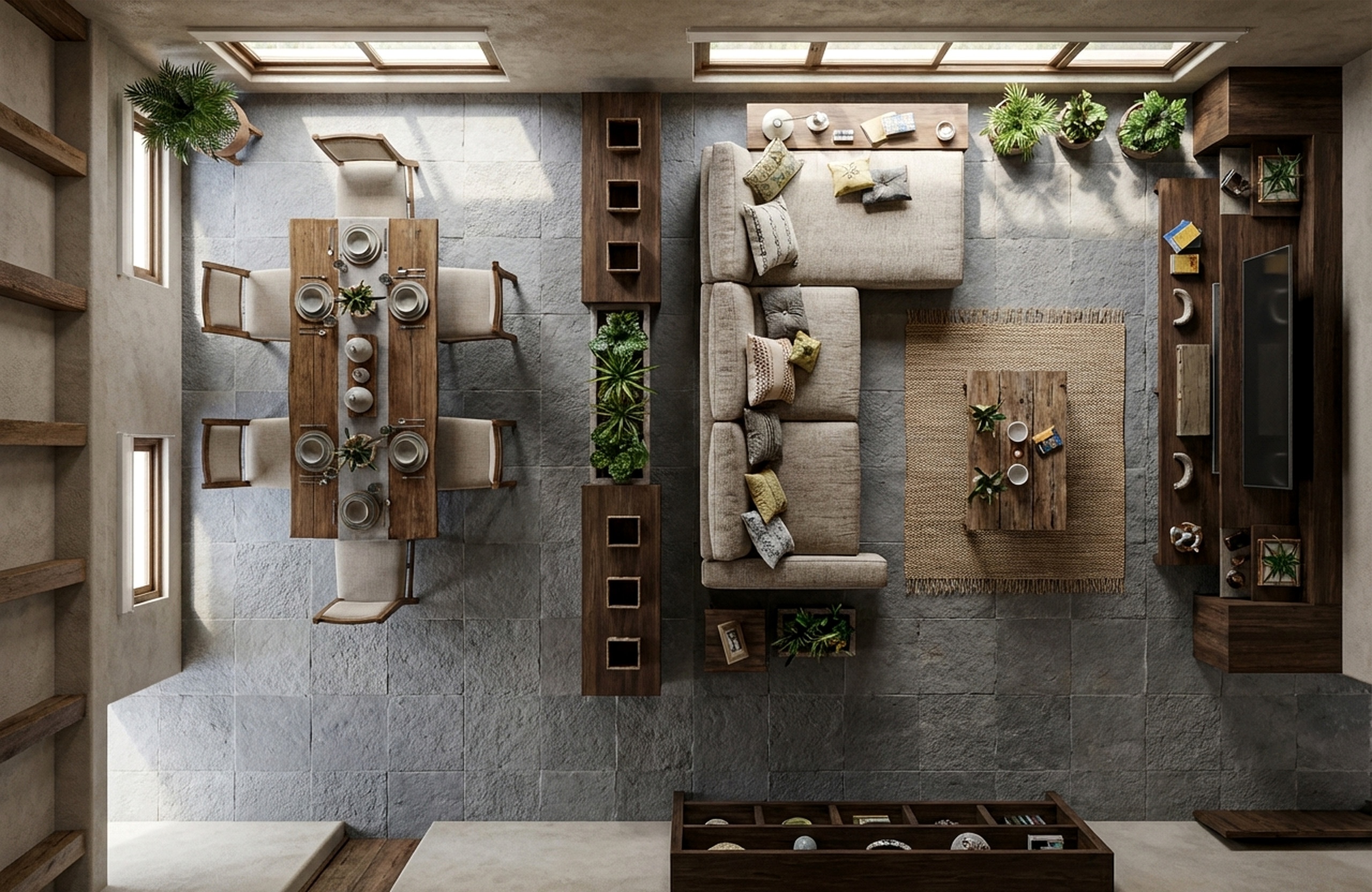 Render estilo rústico